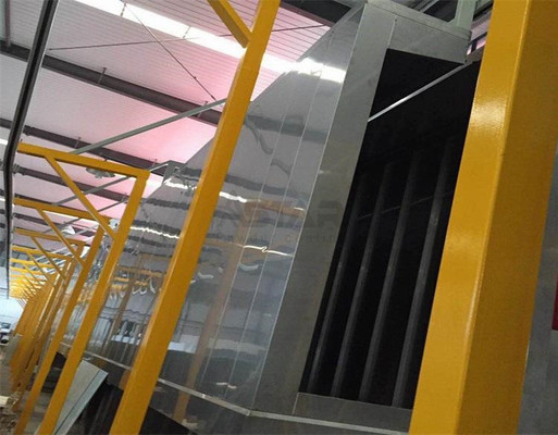 Urządzenia do wstępnej obróbki powierzchni zawieszonych tuneli elektrostatycznych w postaci proszku