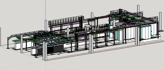Horyzontalny system przenośnikowy o profilu aluminiowym bez zasilania