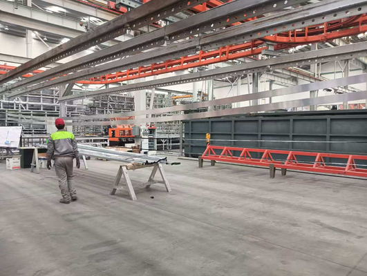 Horyzontalny system przenośnikowy o profilu aluminiowym bez zasilania