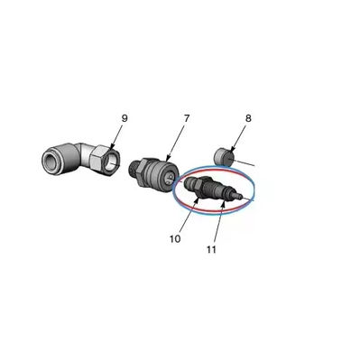 Generacja II Pumpy do podawania proszku ze stali nierdzewnej Dźwignia 1600595 Przepływ powietrza Części zamienne do maszyny do powlekania proszku Wsparcie OEM