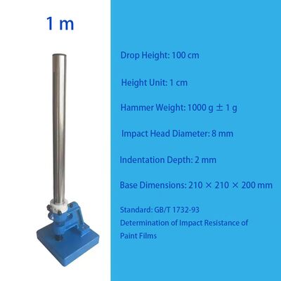 Tester uderzeniowy do powłok malarskich / Tester udarności młotkiem spadającym - Tester odporności na uderzenia powłok metalowych (Gb/T 1732)