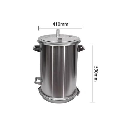 Lejaca zasobnik za praškovo barvanje iz nerjavečega jekla za stroje za praškovo barvanje