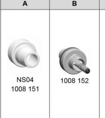 1008151 Dysza do pistoletu proszkowego NS04 do GM03 GA03