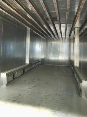 Zespół elektrostatycznej linii malowania natryskowego do niestandardowego ręcznego przenoszenia profilu